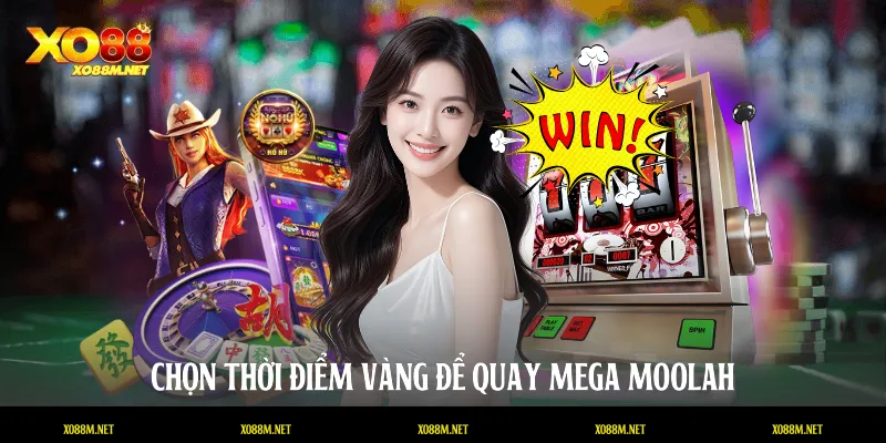 Chọn thời điểm vàng để quay Mega Moolah