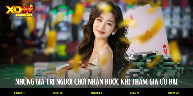 Những giá trị người chơi nhận được khi tham gia ưu đãi